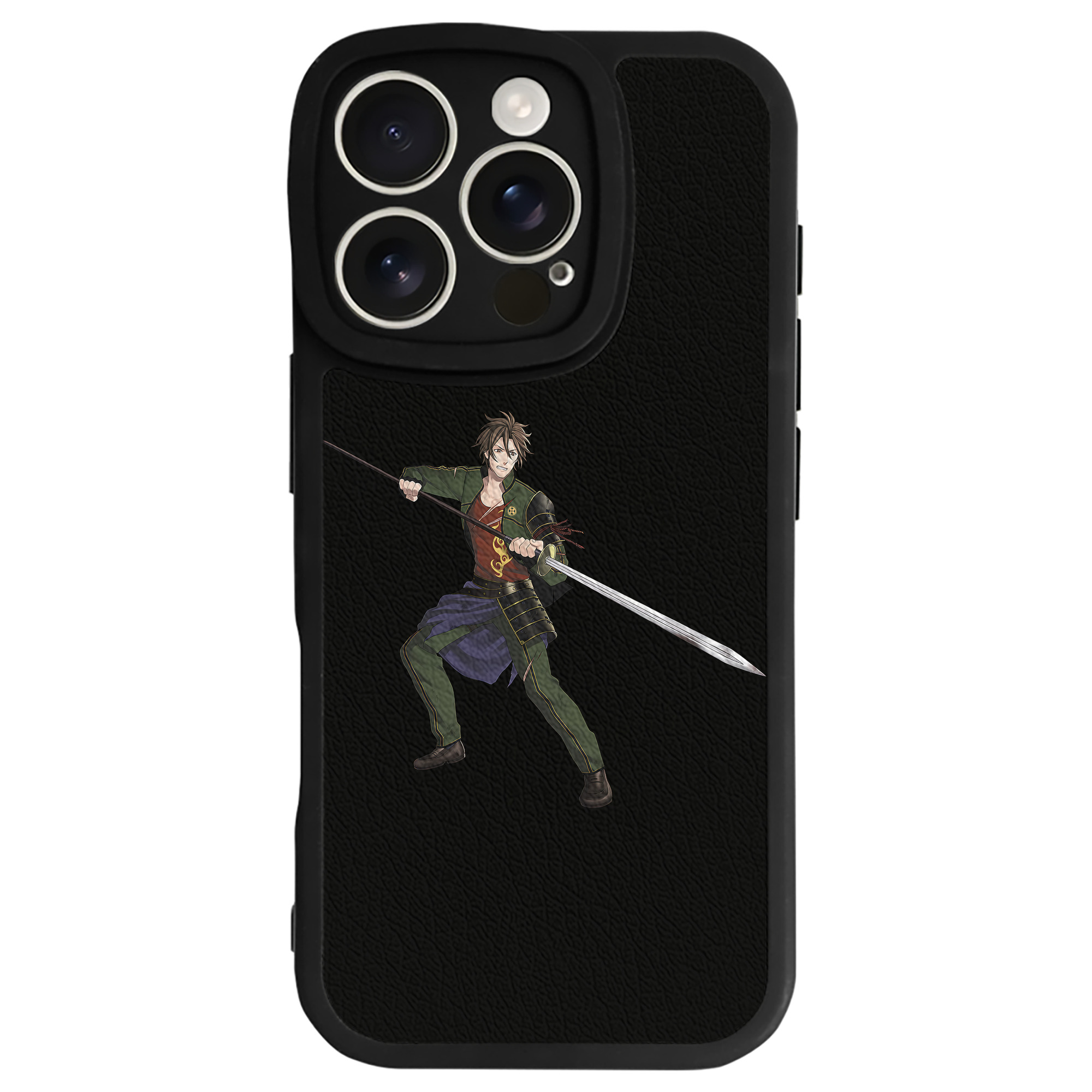 （画像用） 刀剣乱舞 Touken Ranbu 【iPhone 16シリーズ対応】シリコンスマホケース（レザー調） 材質：シリコン
